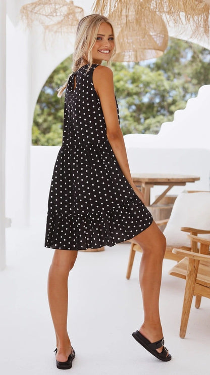 Polka Dot Ruffle Dress