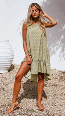 Polka Dot Ruffle Dress