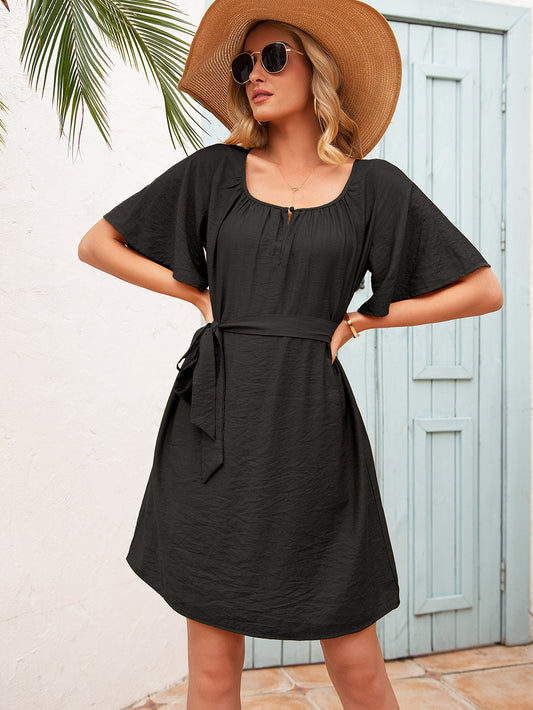 Easy Flared Sleeve Dress