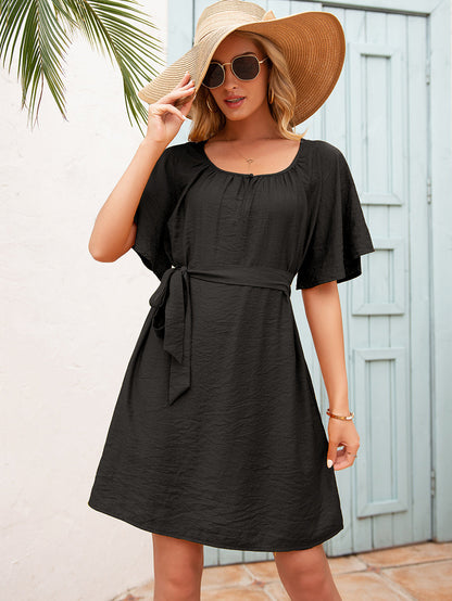 Easy Flared Sleeve Dress