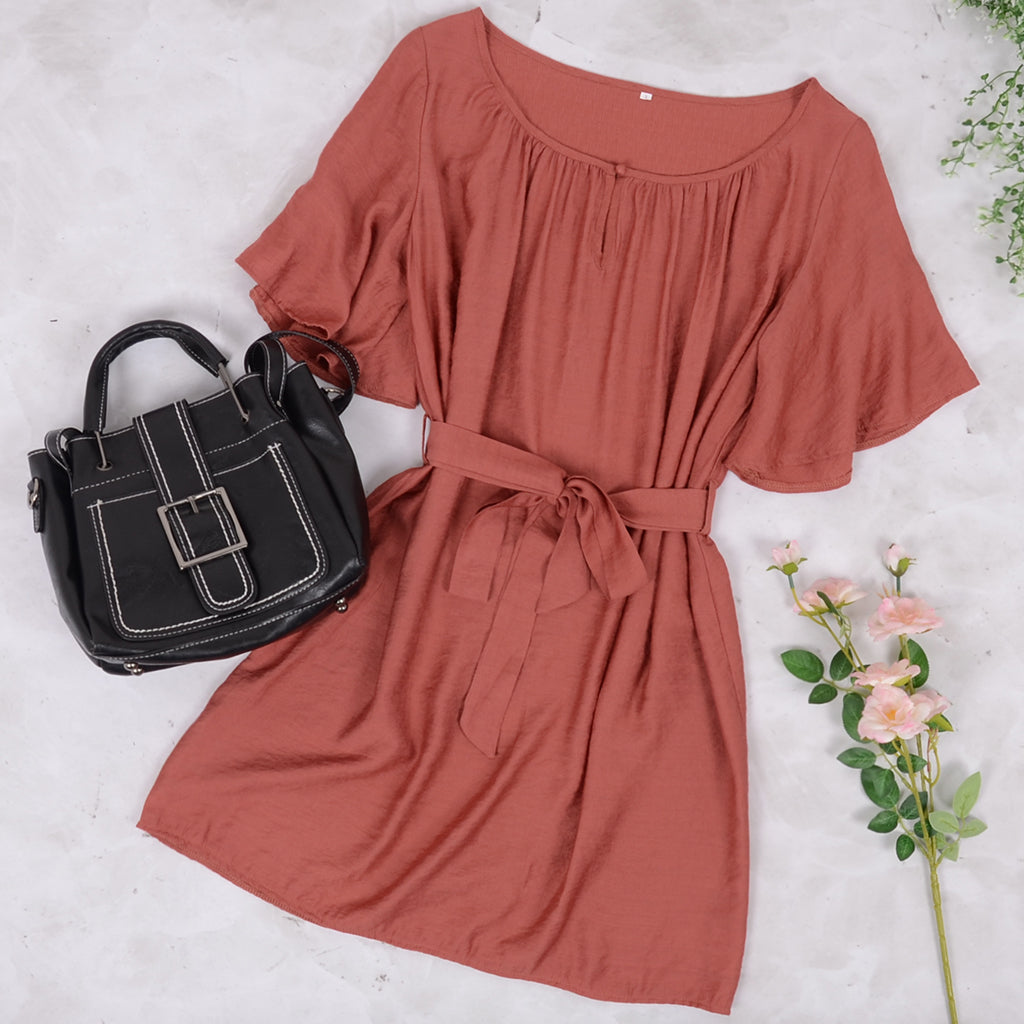 Easy Flared Sleeve Dress