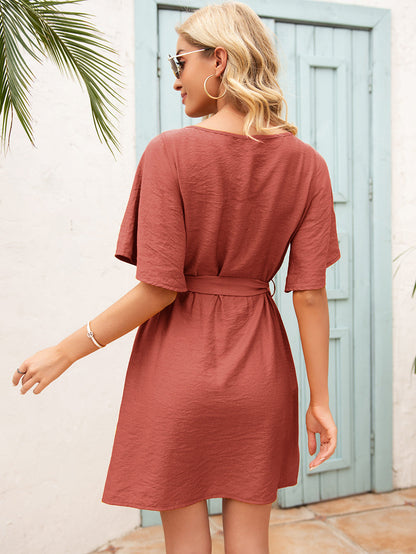 Easy Flared Sleeve Dress