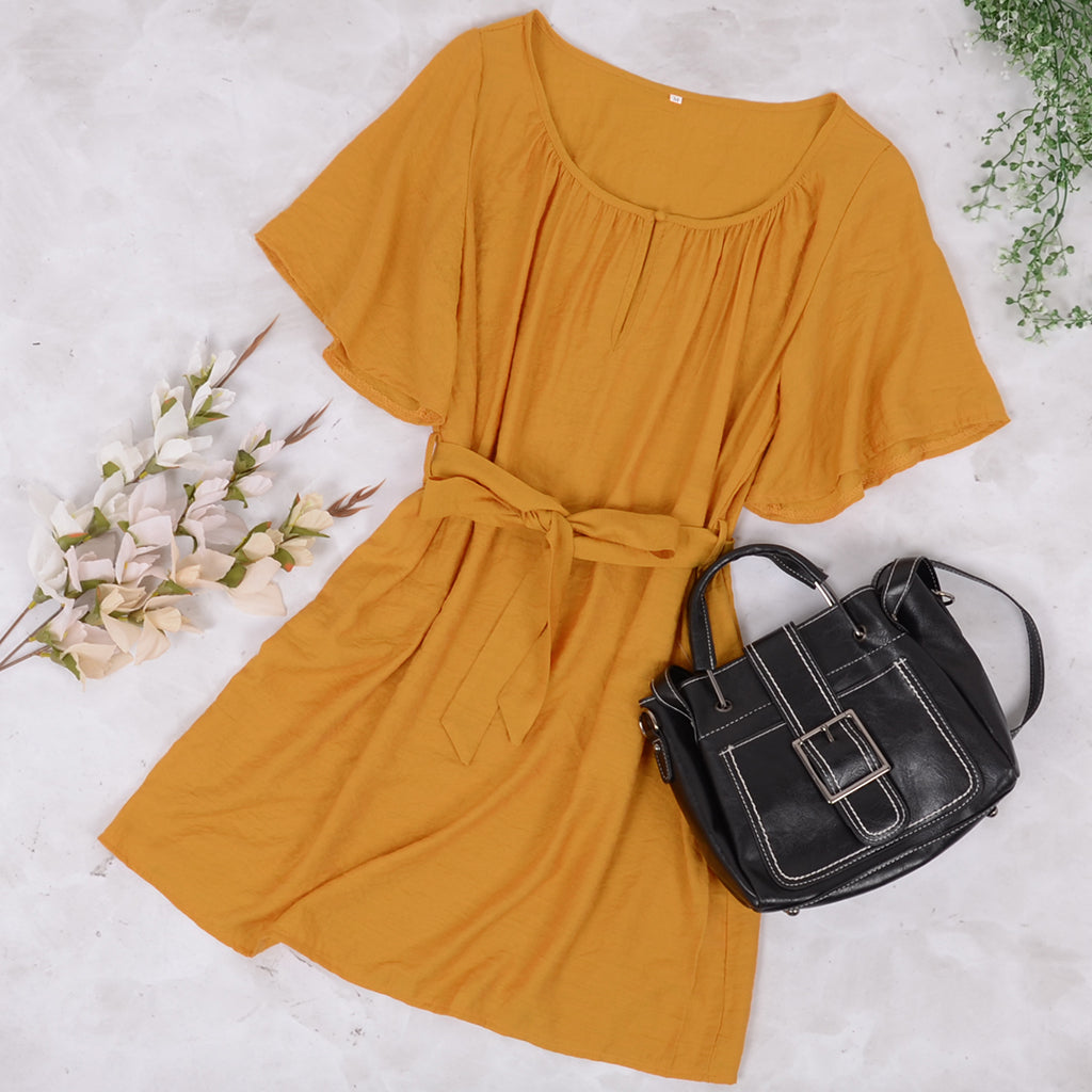 Easy Flared Sleeve Dress