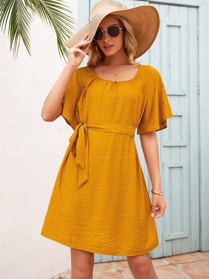 Easy Flared Sleeve Dress