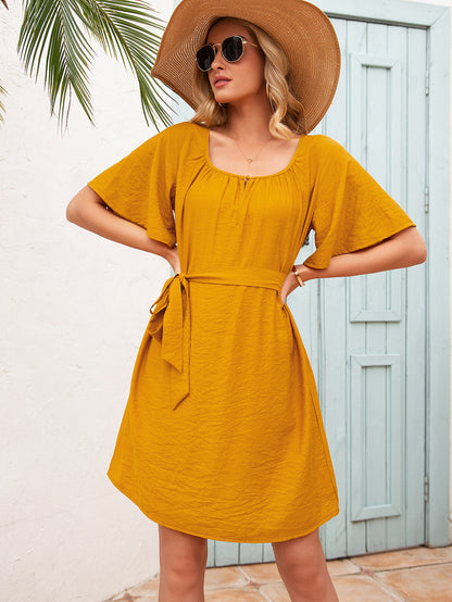 Easy Flared Sleeve Dress