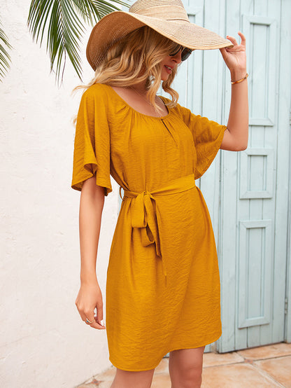 Easy Flared Sleeve Dress