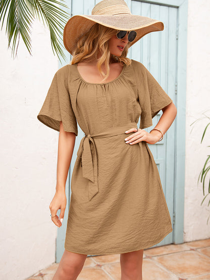 Easy Flared Sleeve Dress