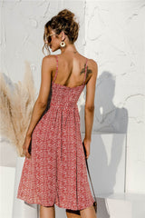 Tie Soft Print Cami Dress
