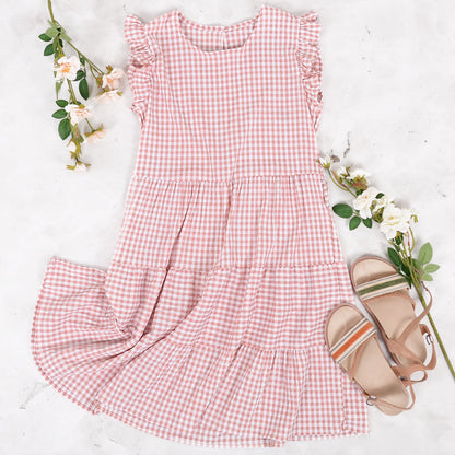 Ruffle Sleeve Tunic Dress