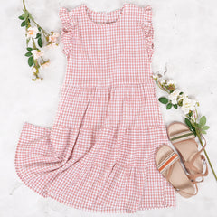 Ruffle Sleeve Tunic Dress