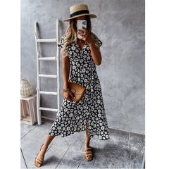 Daisy Wrap Tie Dress