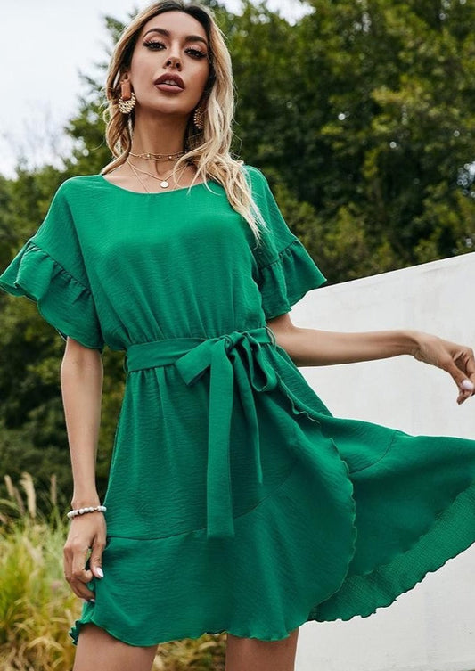 Soft Ruffle Tunic Dress