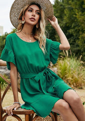 Soft Ruffle Tunic Dress