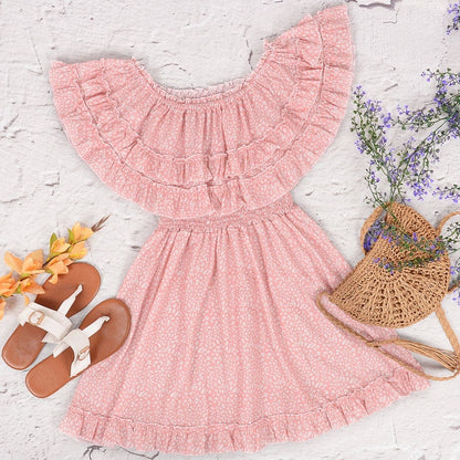 Go the Flow Ruffle Tunic Dress
