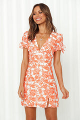 Plunge Neck Sleeve Dress