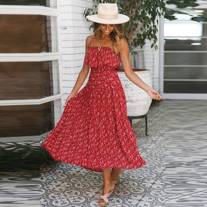 Ruffle Maxi Boho Dress