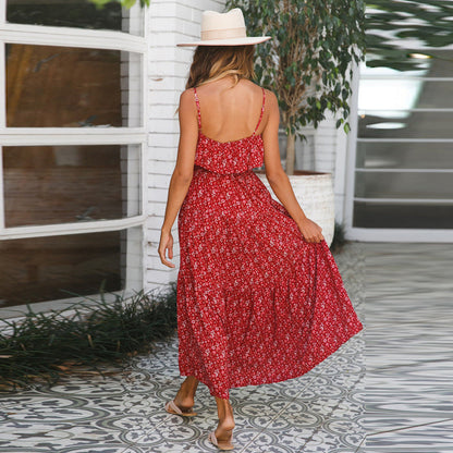 Ruffle Maxi Boho Dress