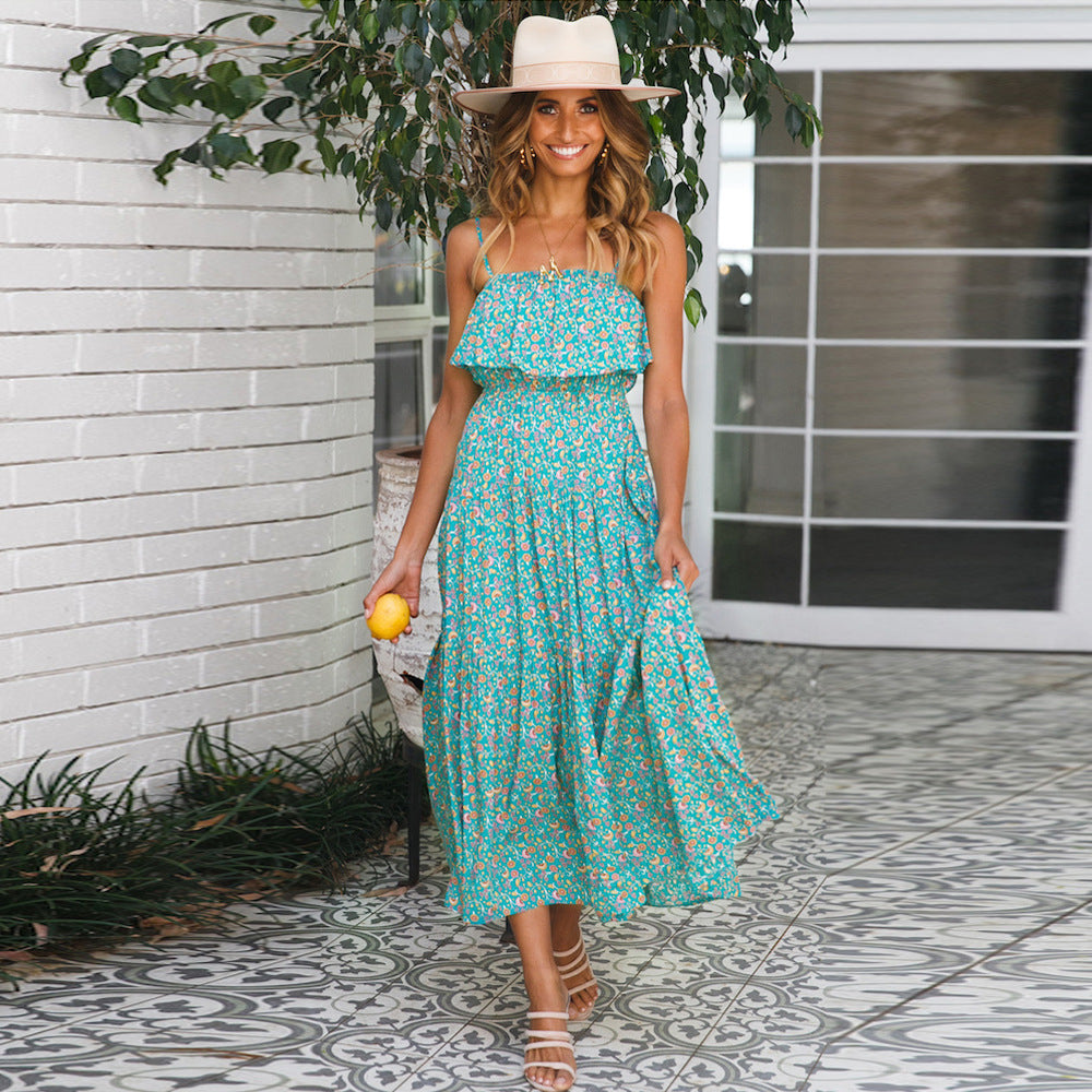 Ruffle Maxi Boho Dress