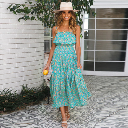 Ruffle Maxi Boho Dress