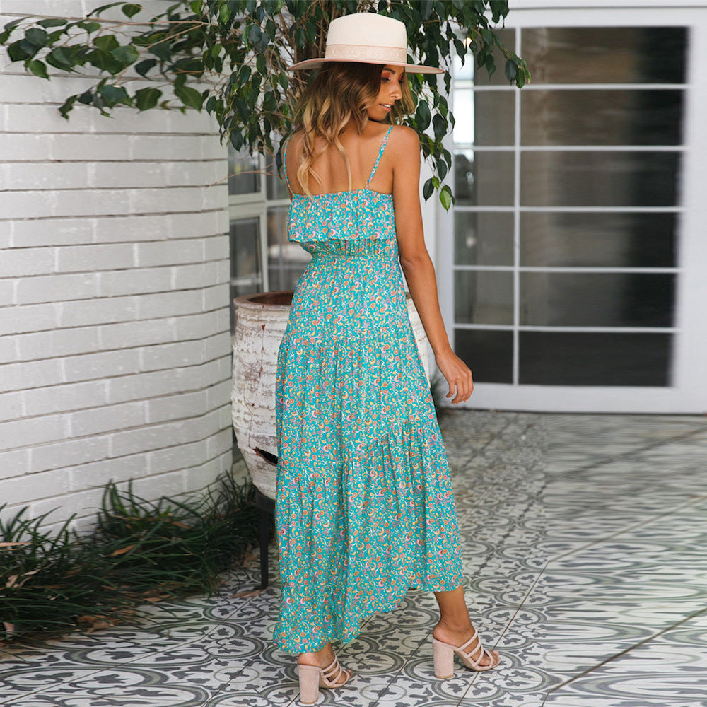 Ruffle Maxi Boho Dress