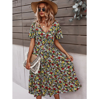 Flower Wrapped Summer Dress