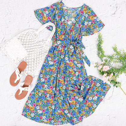 Flower Wrapped Summer Dress
