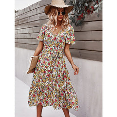Flower Wrapped Summer Dress