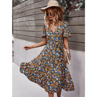 Flower Wrapped Summer Dress