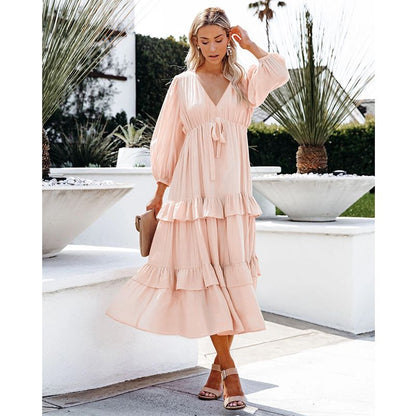 Flowy Ruffle Tunic Dress