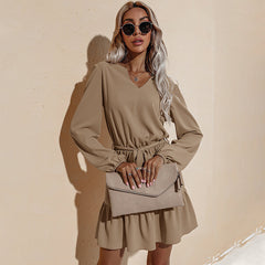 Long Tied Waist Tunic Dress