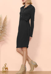 Button Classic Shirt Dress