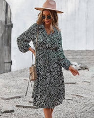 Floral Tie Waist Dress