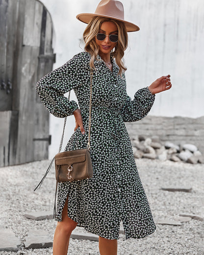 Floral Tie Waist Dress