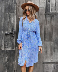 Floral Tie Waist Dress