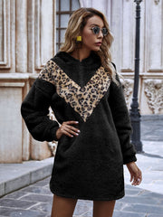 Two Tone Hoodie Dress