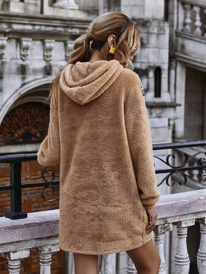 Two Tone Hoodie Dress