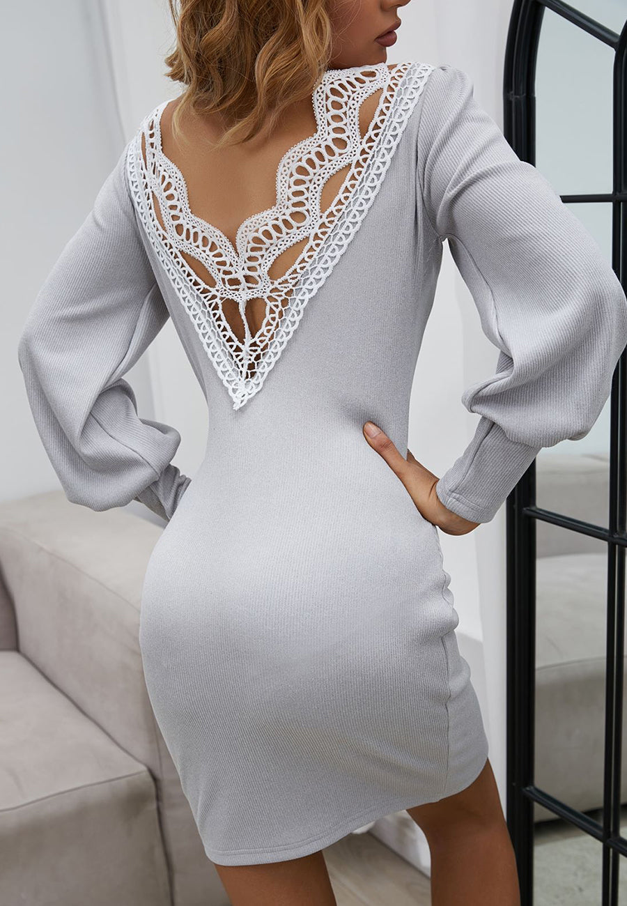 Low Lace Detail Dress