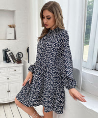 Classic Floral Print Dress