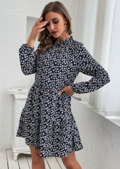 Classic Floral Print Dress