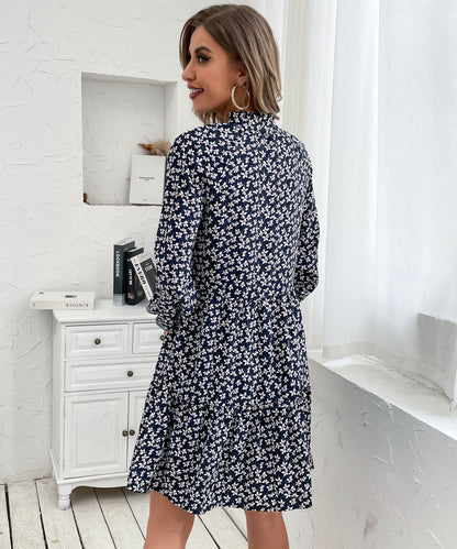 Classic Floral Print Dress
