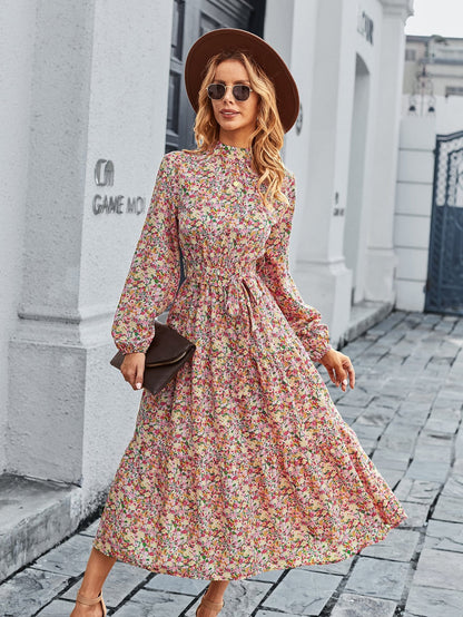 High Floral Vintage Dress