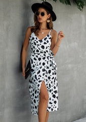 V Neck Animal Dress