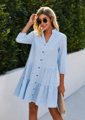 Bold Button Down Dress