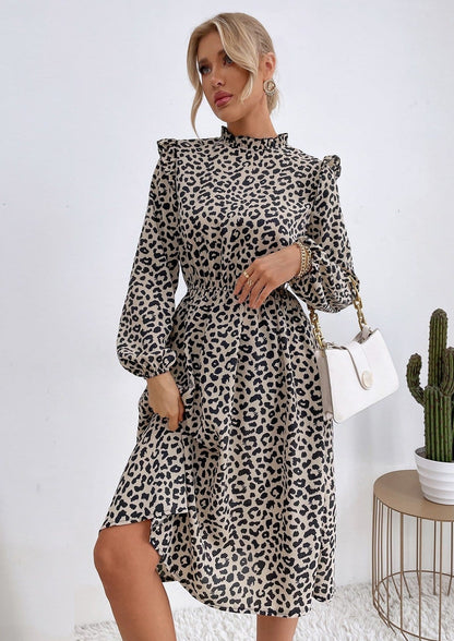 Back Leopard Print Dress