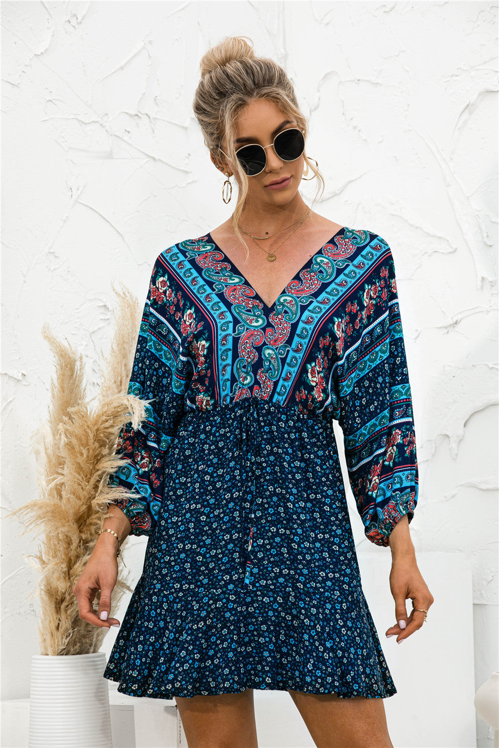 Ruffle Hem Boho Dress