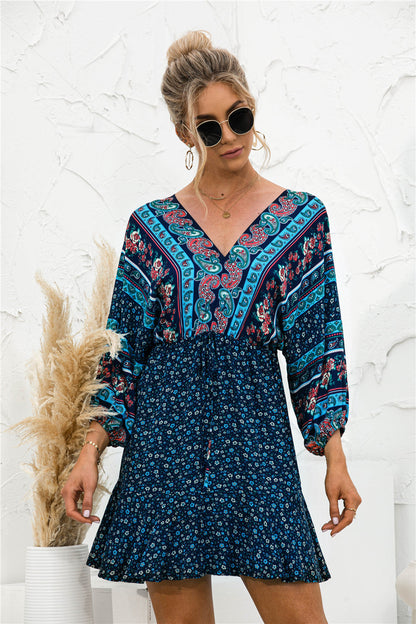 Ruffle Hem Boho Dress