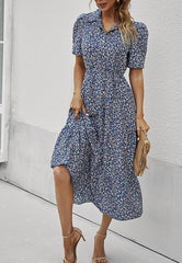 Floral Sleeve Vintage Dress