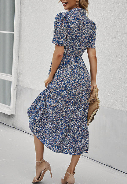 Floral Sleeve Vintage Dress