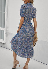 Floral Sleeve Vintage Dress