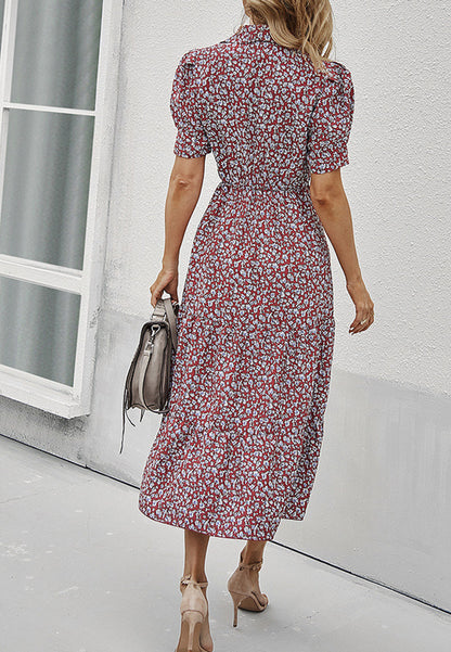 Floral Sleeve Vintage Dress